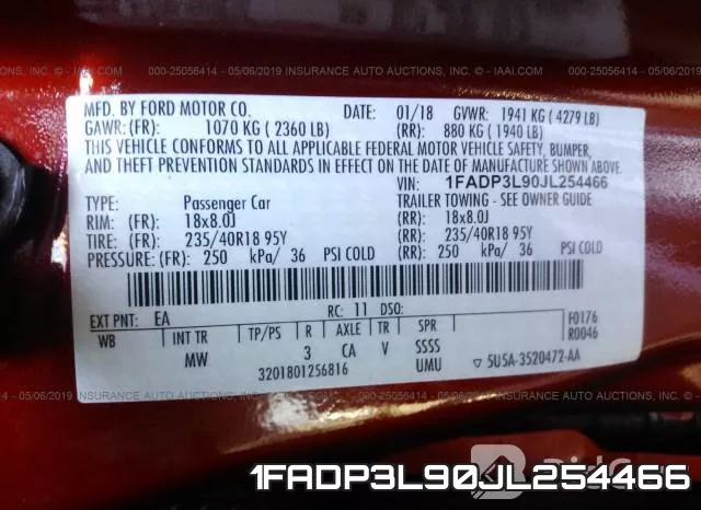 1FADP3L90JL254466 фото 10