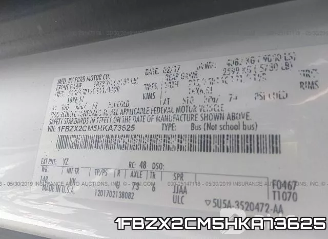 1FBZX2CM5HKA73625 фото 10