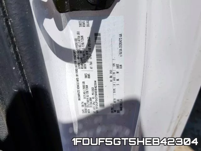 1FDUF5GT5HEB42304 фото 2