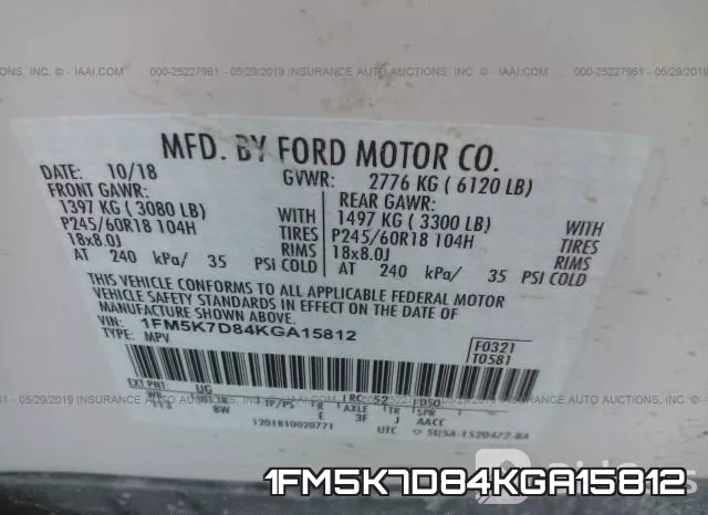 1FM5K7D84KGA15812 фото 10