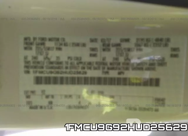 1FMCU9G92HUD25629 фото 10