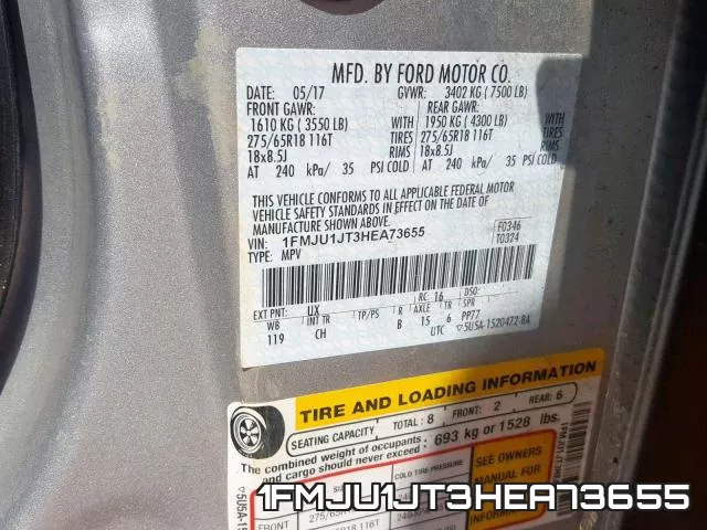 1FMJU1JT3HEA73655 фото 2