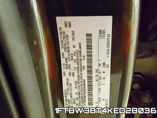 1FT8W3BT4KED28036 фото 2
