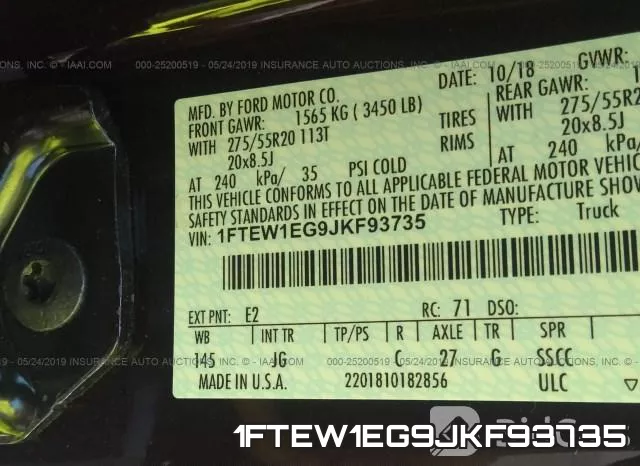 1FTEW1EG9JKF93735 фото 10