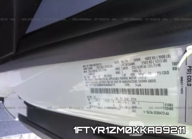 1FTYR1ZM0KKA89211 фото 10