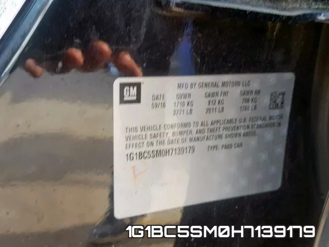 1G1BC5SM0H7139179 фото 2