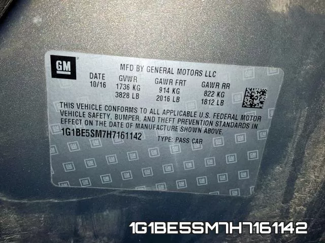 1G1BE5SM7H7161142 фото 2