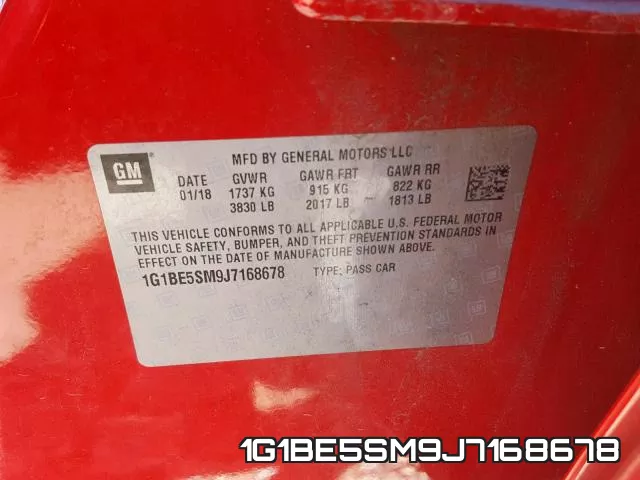 1G1BE5SM9J7168678 фото 2
