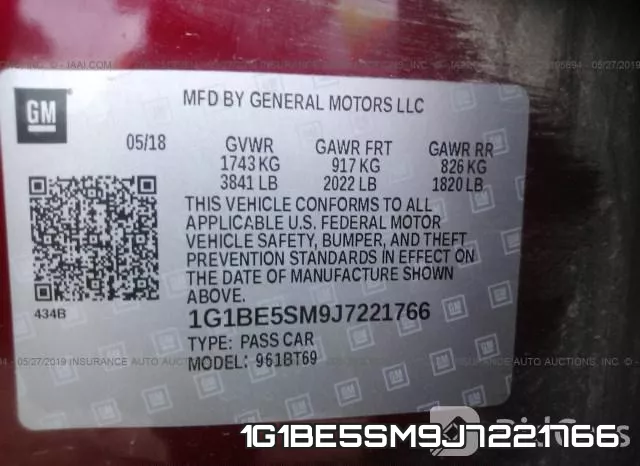 1G1BE5SM9J7221766 фото 10