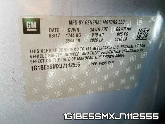 1G1BE5SMXJ7112555 фото 2