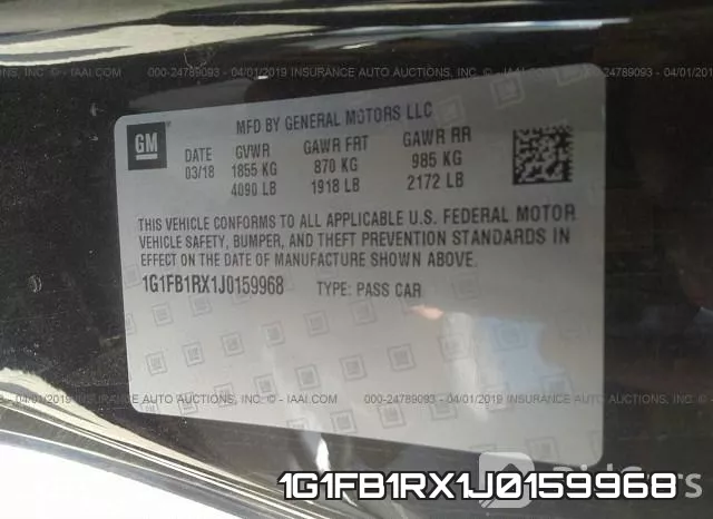 1G1FB1RX1J0159968 фото 9