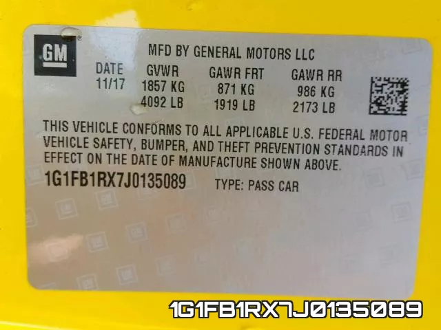 1G1FB1RX7J0135089 фото 2