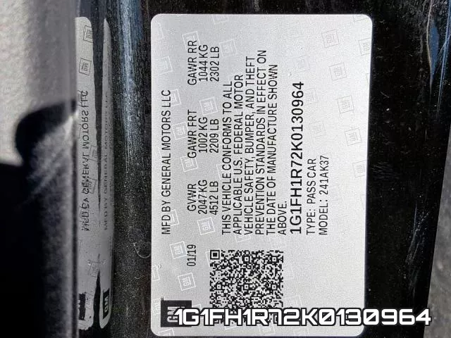 1G1FH1R72K0130964 фото 2