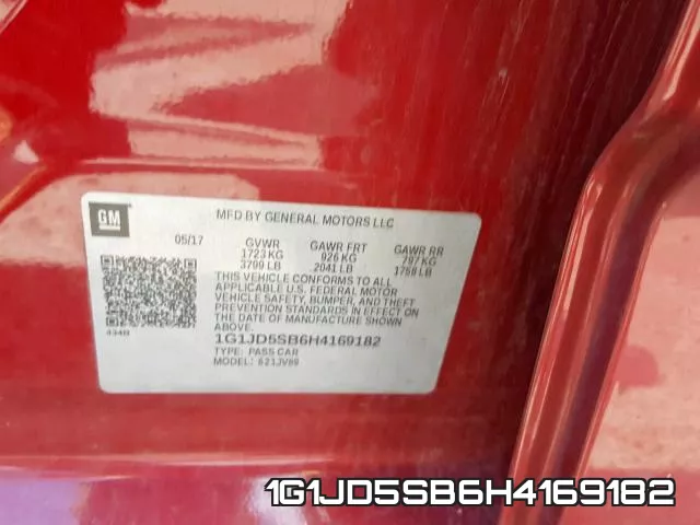 1G1JD5SB6H4169182 фото 2