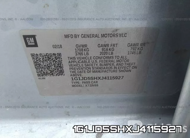 1G1JD5SHXJ4115927 фото 10