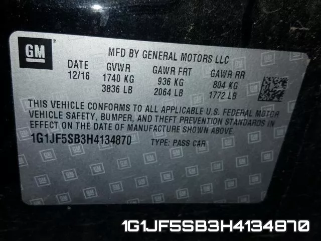 1G1JF5SB3H4134870 фото 2