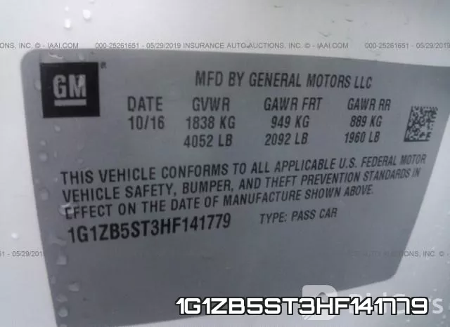 1G1ZB5ST3HF141779 фото 10