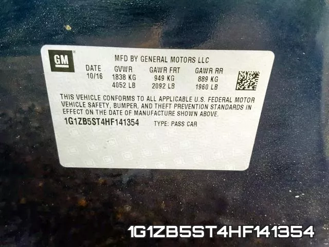 1G1ZB5ST4HF141354 фото 2