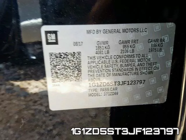 1G1ZD5ST3JF123797 фото 2