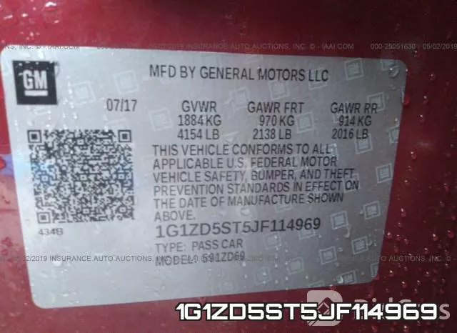1G1ZD5ST5JF114969 фото 10
