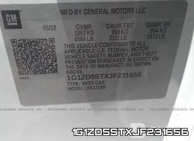 1G1ZD5STXJF231656 фото 10