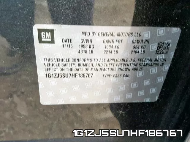 1G1ZJ5SU7HF186767 фото 2