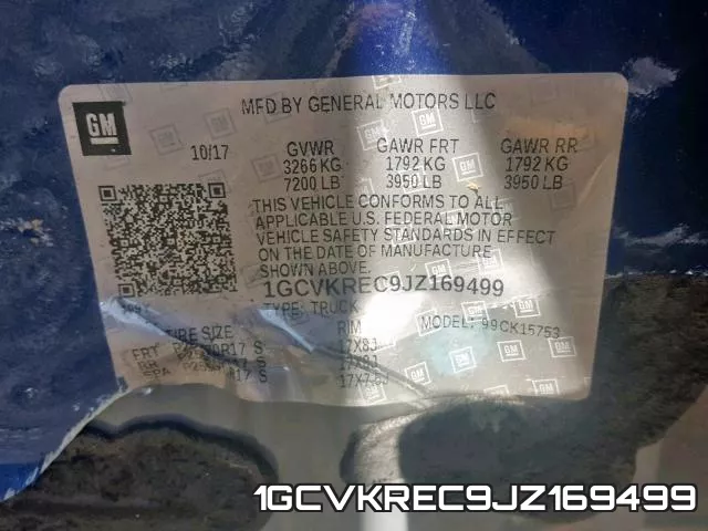 1GCVKREC9JZ169499 фото 2