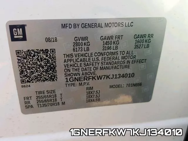 1GNERFKW7KJ134010 фото 2