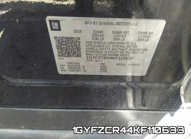 1GYFZCR44KF110633 фото 10