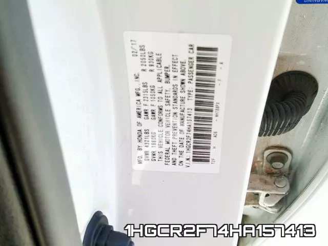 1HGCR2F74HA157413 фото 2