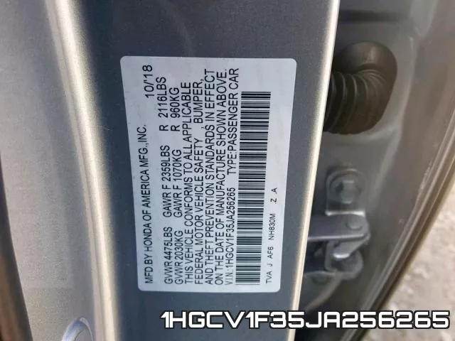 1HGCV1F35JA256265 фото 2