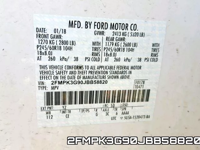2FMPK3G90JBB58820 фото 2