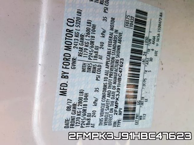 2FMPK3J91HBC47623 фото 2