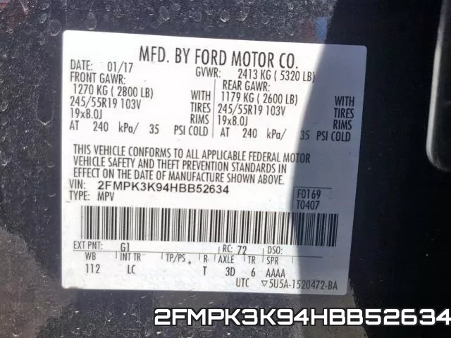 2FMPK3K94HBB52634 фото 2
