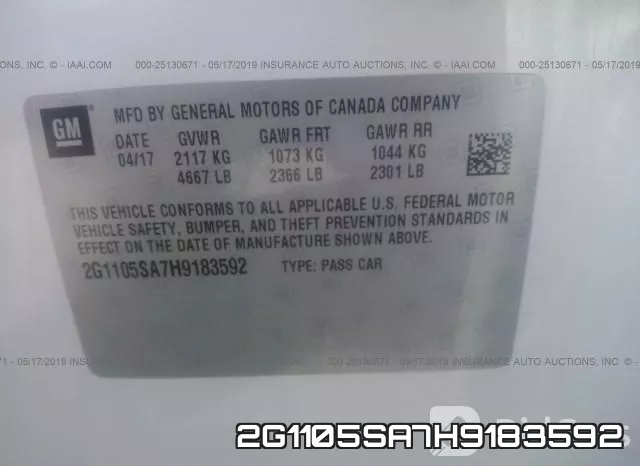 2G1105SA7H9183592 фото 10