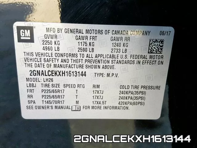 2GNALCEKXH1613144 фото 2