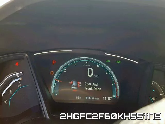 2HGFC2F60KH551179 фото 9