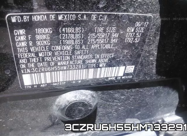 3CZRU6H55HM733291 фото 10