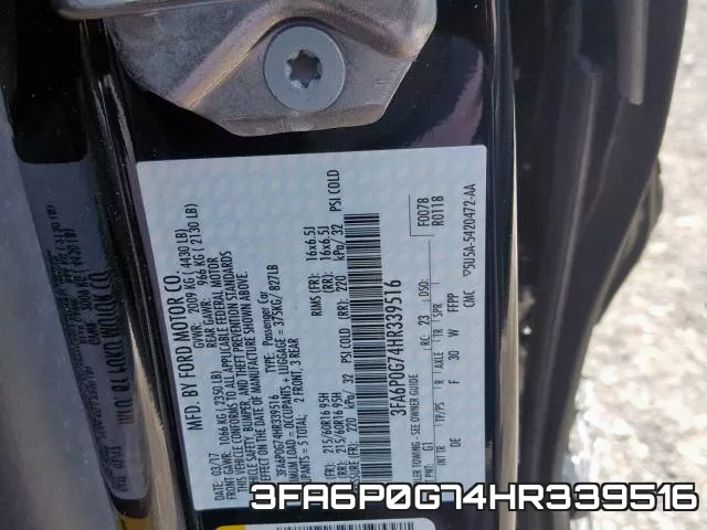 3FA6P0G74HR339516 фото 2