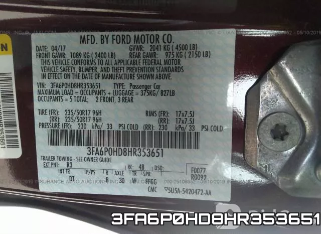 3FA6P0HD8HR353651 фото 10
