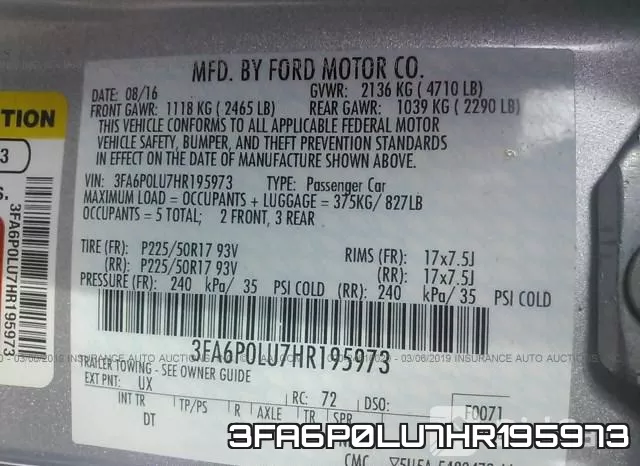 3FA6P0LU7HR195973 фото 10