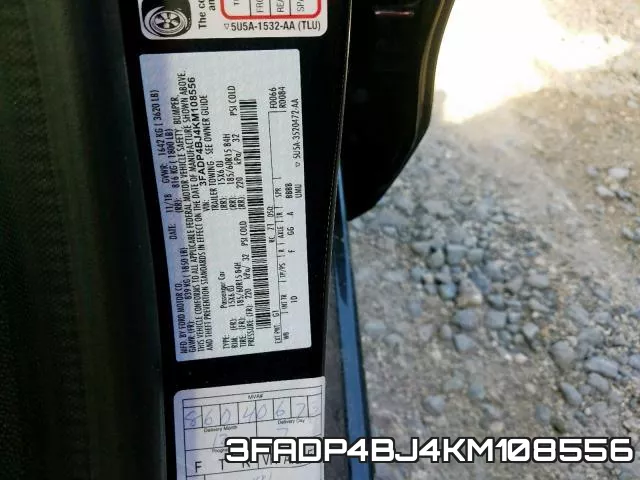3FADP4BJ4KM108556 фото 2