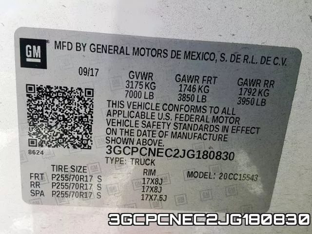 3GCPCNEC2JG180830 фото 2