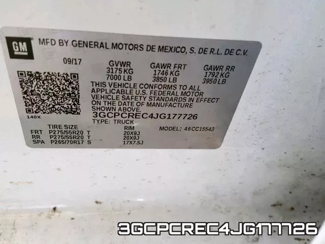 3GCPCREC4JG177726 фото 2