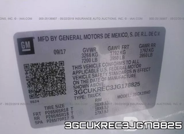 3GCUKREC3JG178825 фото 10