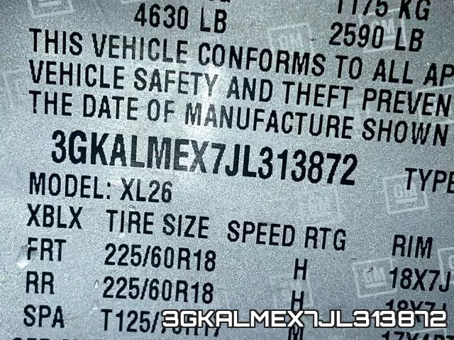 3GKALMEX7JL313872 фото 2