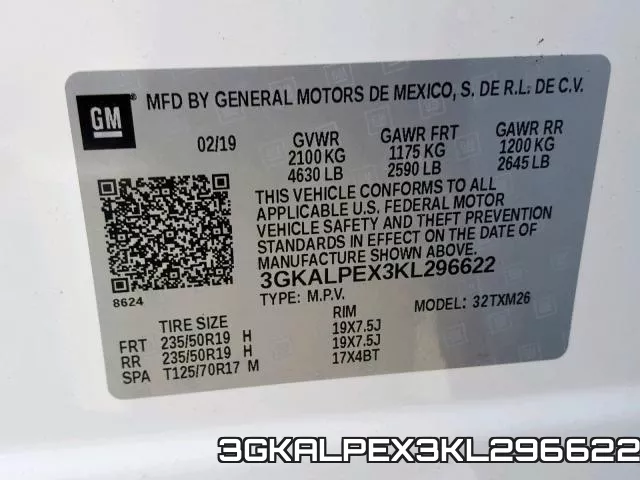 3GKALPEX3KL296622 фото 2