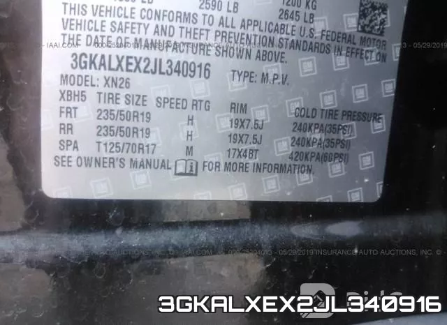 3GKALXEX2JL340916 фото 9