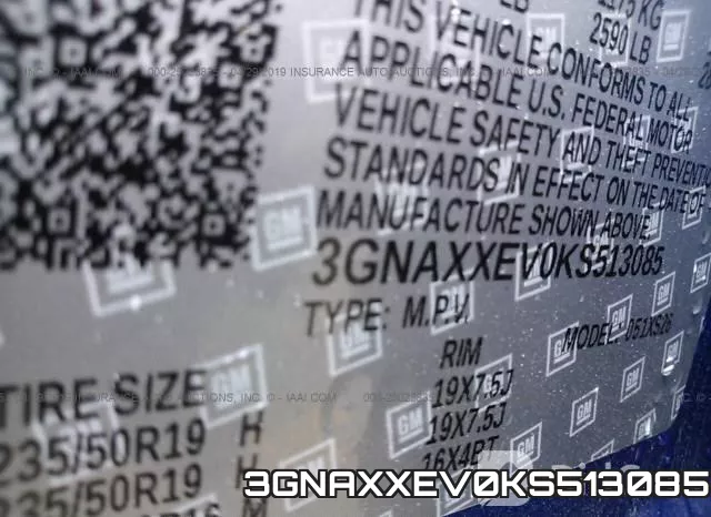 3GNAXXEV0KS513085 фото 10
