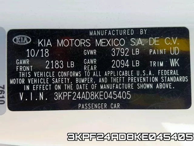 3KPF24AD8KE045405 фото 2